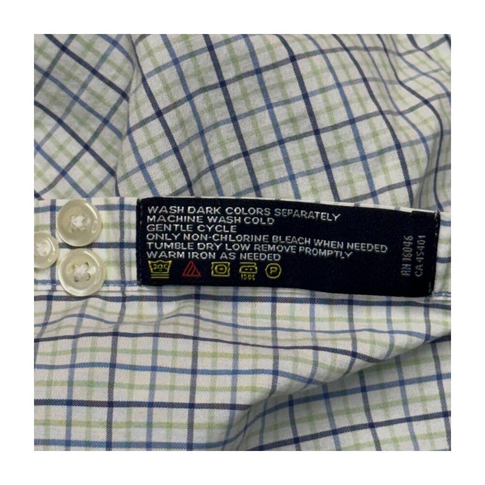 Nautica Classic Fit Plaid Button Down Shirt Mens 16.5 34 35 - Picture 6 of 10